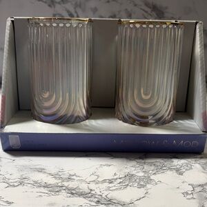 Mellow & Mod Iridescent Glass Tumblers